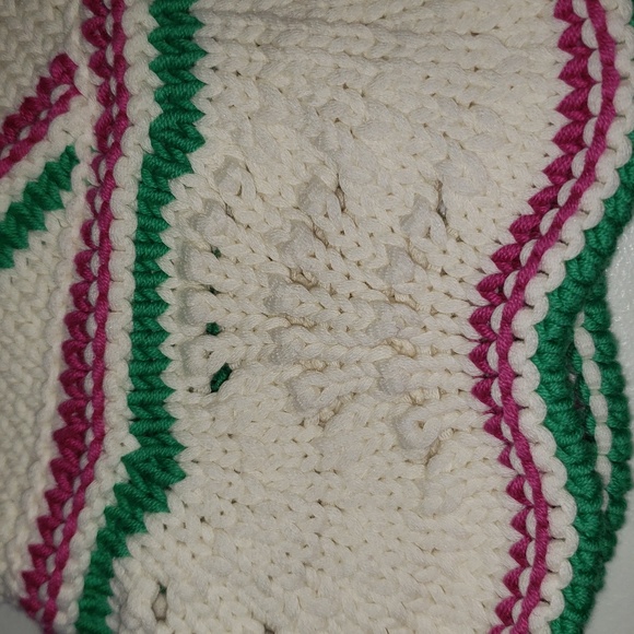 ba&sh Helois Tank Top Knit Cottagecore Fairy Festival Coastal Pink Green Ecru XS - Picture 4 of 11